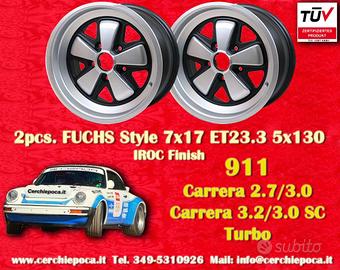 2 pz. cerchi Porsche Fuchs 7x17 ET23.3 911 -1989 9