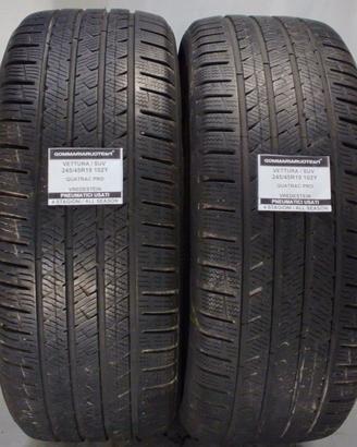 2 PNEUMATICI USATI 245/45R19 102Y QUATRAC VREDESTE