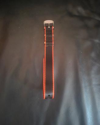 Cinturino nato 20mm rosso nero 