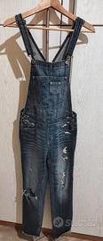 Salopette jeans donna Hollister XS