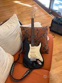 Chitarra Elettrica Squier + Amplificatore Fender