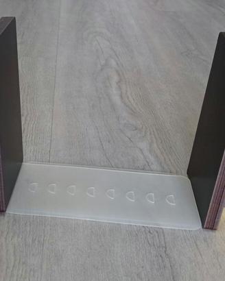 Reggilibri in legno con gufi