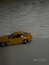 modellino scala 1:24 ferrari 550 maranello gialla