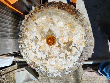 Plafoniera color ambra