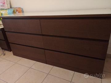 Comò e un comodino MALM Ikea