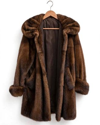 Pelliccia Visone Marrone Tg L-XL Oversize 46-48