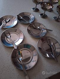 ciotole gelato acciaio