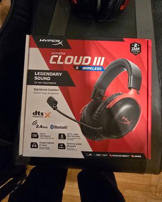 HyperX Cloud III S Wireless - garanzia 2 anni