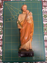 Statua San Giuseppe 33 cm gesso vintage