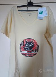 T-shirt gatto che mangia il ramen