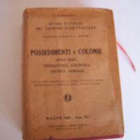 Libro anno 1929 TCI BERTARELLi Possedimenti e Col