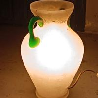 Lampada da terra in vetro cavo