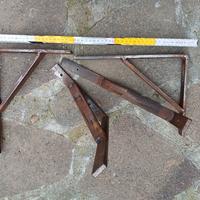 4 supporti per mensole in ferro