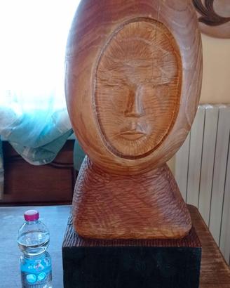 mezzobusto in legno