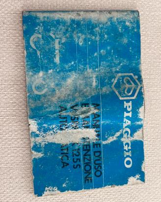 Libretto uso e manutenzione Vespa PK 125S automat.