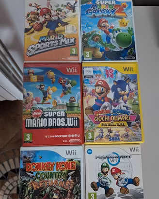 6 Giochi Nintendo Wii / Mario + Donkey kong