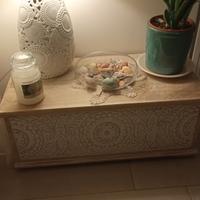 cassapanca etnica legno massello