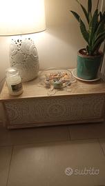 cassapanca etnica legno massello