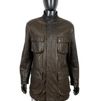 Giaccone Trussardi Uomo Vintage Vera Pelle Tg 50