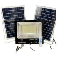 FARO DA 2000W LED SMD CON 2 PANNELLI SOLARI CREPUS