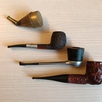 3 Pipe vintage più richiamo per merli