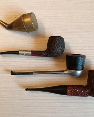 3 Pipe vintage più richiamo per merli