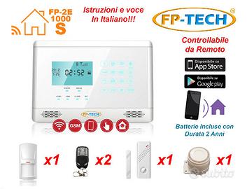 Antifurto casa gsm wireless e filare allarme app