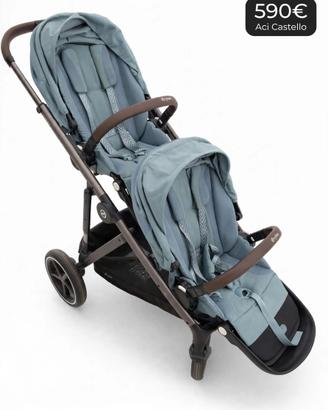 passeggino gemellare cybex gazelle s sky blu