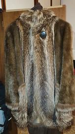 Pelliccia artigianale in visone e volpe argentata