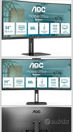 monitor computer curvo 34 pollici nuovo