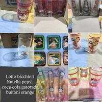 Bicchieri Pepsi Gatorade Nutella Kinder Buitoni ec