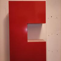 Armadietto medicinali Ikea Ätran vintage rosso