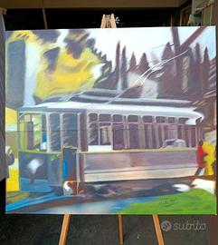 Quadro di  Angelo Salvadori "TRANVE"