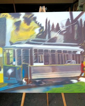 Quadro di  Angelo Salvadori "TRANVE"