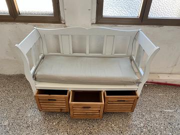 Divanetto shabby in legno