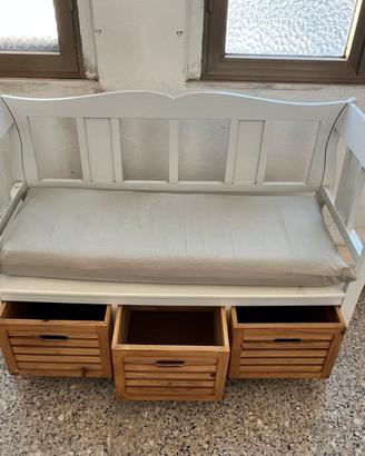 Divanetto shabby in legno