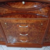 camera da letto  in radica di noce