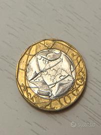 Moneta da 1000 lire del 1997 con ERRORE DI CONIO