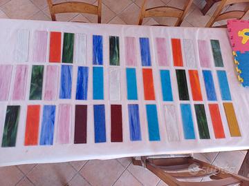 Lotto 42  Vetrini Opalescenti Vintage " Chicago"