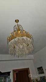 Lampadario Vintage in cristalli