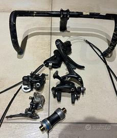 Gruppo Campagnolo xenon 9 velocità + ruote 9/10v.