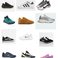 Stock Sneakers top brands 208 pezzi