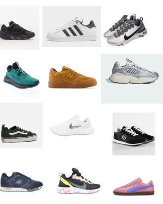 Stock Sneakers top brands 208 pezzi