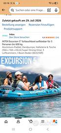 Gommone Intex Excursion 5 + 4 giubbotti salvagente