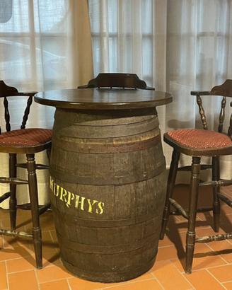 Tavolo botte +4 sgabelli