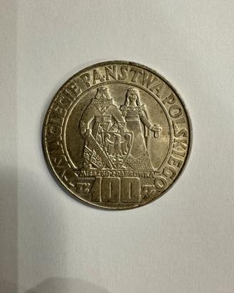 Moneta Polonia 100 zlotych 1966