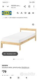 Letto singolo Ikea Neiden