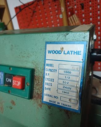 Tornio per legno 1000 mm - Made in Taiwan - Funzio