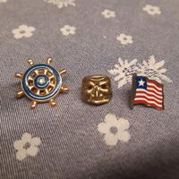 Pin Timone+maschera+bandiera Liberia 2 euro l'una