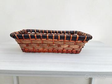 Cesta in  Vimini  Multiuso Porta  utensili Picnic